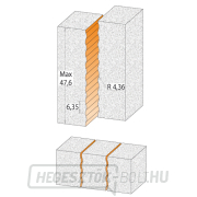 CMT C981 Hullámos vágó a CORIAN-hoz - R4,36 D15,87x51 S=12 Előnézet 