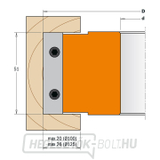 CMT C6941 Csigafűrész csigafogakkal MAN - D100x51 d19,05 Z2 V4 ALU Előnézet 