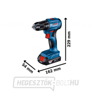 Bosch GSR 185-LI akkus fúró-csavarozó (egyedül a bőröndben) Előnézet 