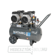 KIÁRUSÍTÁS SETMB-K204, Olajmentes kompresszor 50l, 230V, 4 dugattyús tartozékokkal | 4000W | Matabro Előnézet 