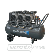 KIÁRUSÍTÁS SETMB-K206, Olajmentes kompresszor 100l, 230V, 6 dugattyús tartozékokkal | 4500W | Matabro Előnézet 