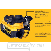 AKU sarokcsiszoló 125mm DeWALT DCG406P2LRT 18V, 2x 5Ah, töltő nélkül, Tstack Előnézet 