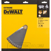 Fűrészlap DeWALT DT4218 EXTREME WOOD, 305 x 30 mm, 72 fog Előnézet 