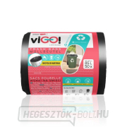 viGO! Szemeteszsákok LDPE vastag 85l/50 db 59x90cm - fekete gallery main image