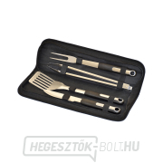 Riwall PRO RBBQ 4B SET 4 darabos prémium rozsdamentes acél grillszerszámkészlet Előnézet 