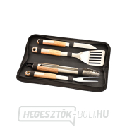 Riwall PRO RBBQ 4W SET 4 darabos prémium rozsdamentes acél grillszerszámkészlet Előnézet 