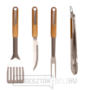 Riwall PRO RBBQ 4W SET 4 darabos prémium rozsdamentes acél grillszerszámkészlet gallery main image