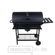 Faszén hordós grill fedővel - rostély 71x35cm (1) Előnézet 